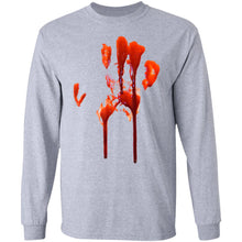 Load image into Gallery viewer, Happy Halloween Bloody Hand Print Tshirt Costume - Gag Gift