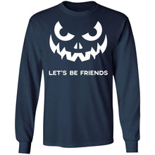 Load image into Gallery viewer, Halloween Scary Pumpkin Face Let_s Be Friends 2019 Premium T-Shirt
