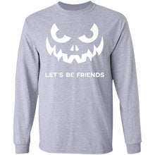 Load image into Gallery viewer, Halloween Scary Pumpkin Face Let_s Be Friends 2019 Premium T-Shirt