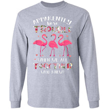 Load image into Gallery viewer, Flamingo Shirt Apparently We_re Trouble When We Are Together