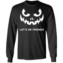 Load image into Gallery viewer, Halloween Scary Pumpkin Face Let_s Be Friends 2019 Premium T-Shirt