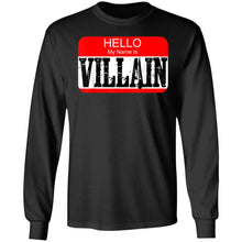 Load image into Gallery viewer, Hello my name is villain T-shirt Halloween Costume Gift Tee